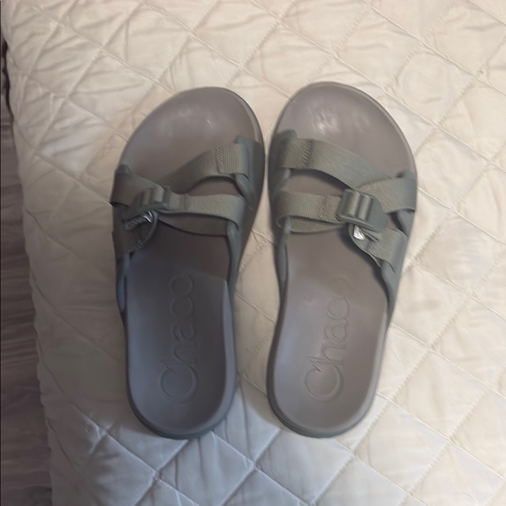 Chaco Gray Comfort Sandals with Contoured Footbed